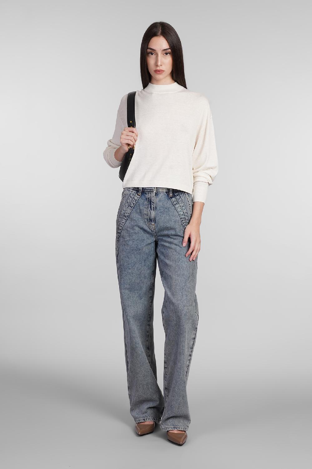Deliberti Iro Maglia lya in seta beige cod. 407088 - Deliberti The Luxury Shopping Grande vendita