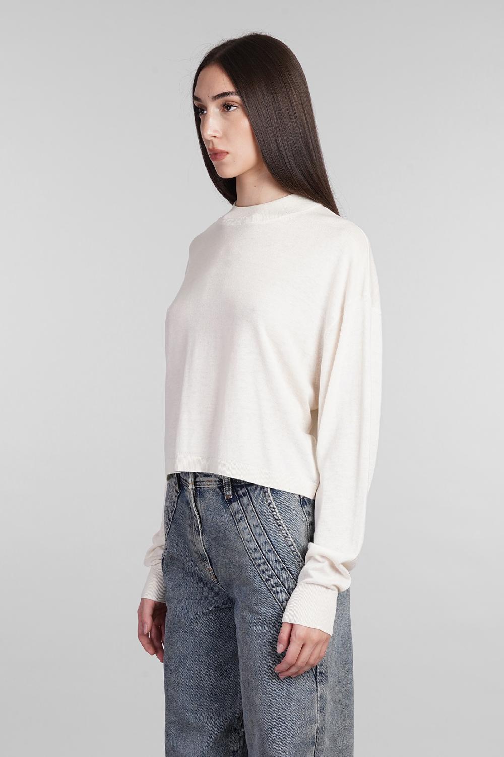 Deliberti Iro Maglia lya in seta beige cod. 407088 - Deliberti The Luxury Shopping Grande vendita