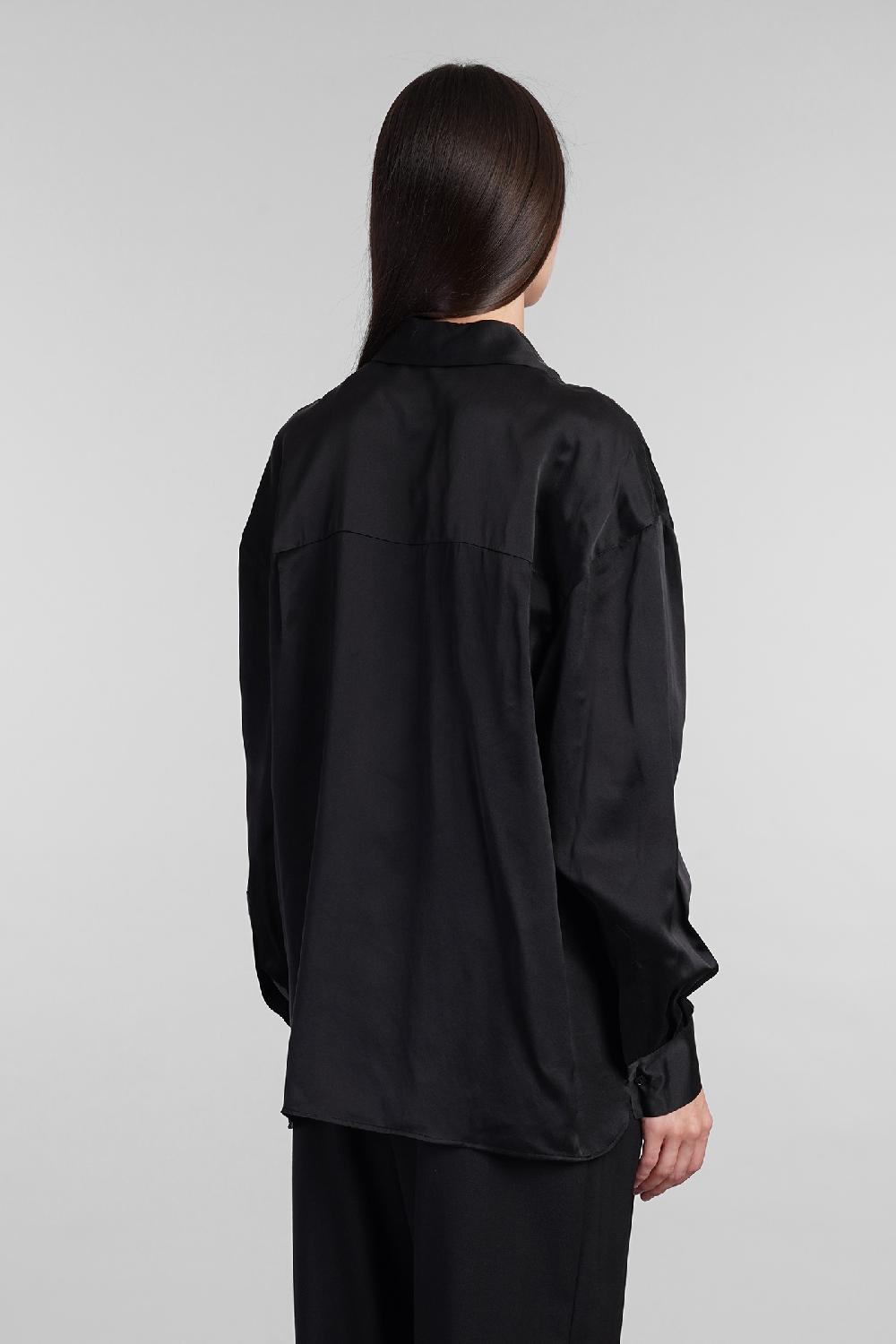 Deliberti Iro Camicia jarila in seta nera cod. 407089 - Deliberti The Luxury Shopping Flash Sale