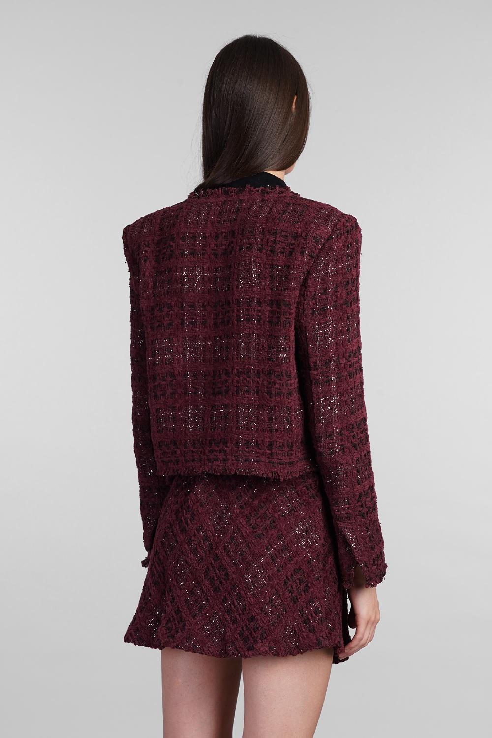 Deliberti Iro Giacca casual sonesta in cotone bordeaux cod. 407102 - Deliberti The Luxury Shopping Smaltimento dello stoccaggio