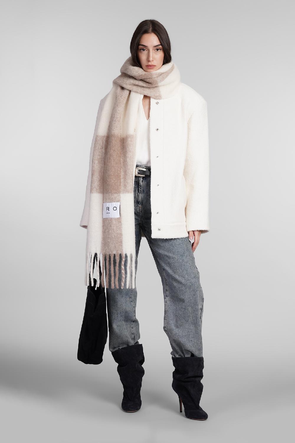 Deliberti Iro Giacca casual jamelia in acrilico beige cod. 407103 - Deliberti The Luxury Shopping Vendita calda