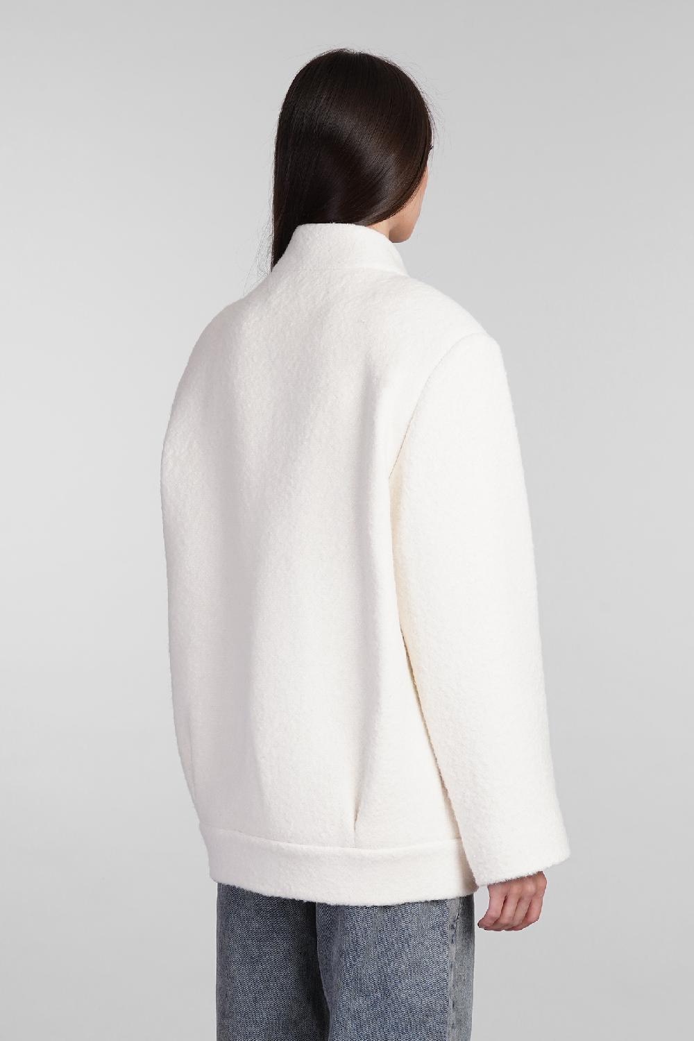 Deliberti Iro Giacca casual jamelia in acrilico beige cod. 407103 - Deliberti The Luxury Shopping Vendita calda