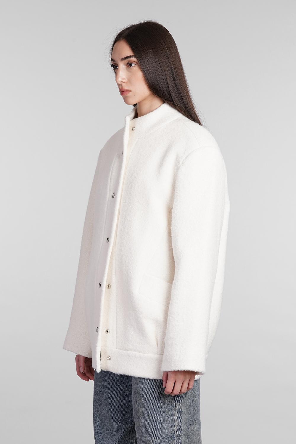 Deliberti Iro Giacca casual jamelia in acrilico beige cod. 407103 - Deliberti The Luxury Shopping Vendita calda
