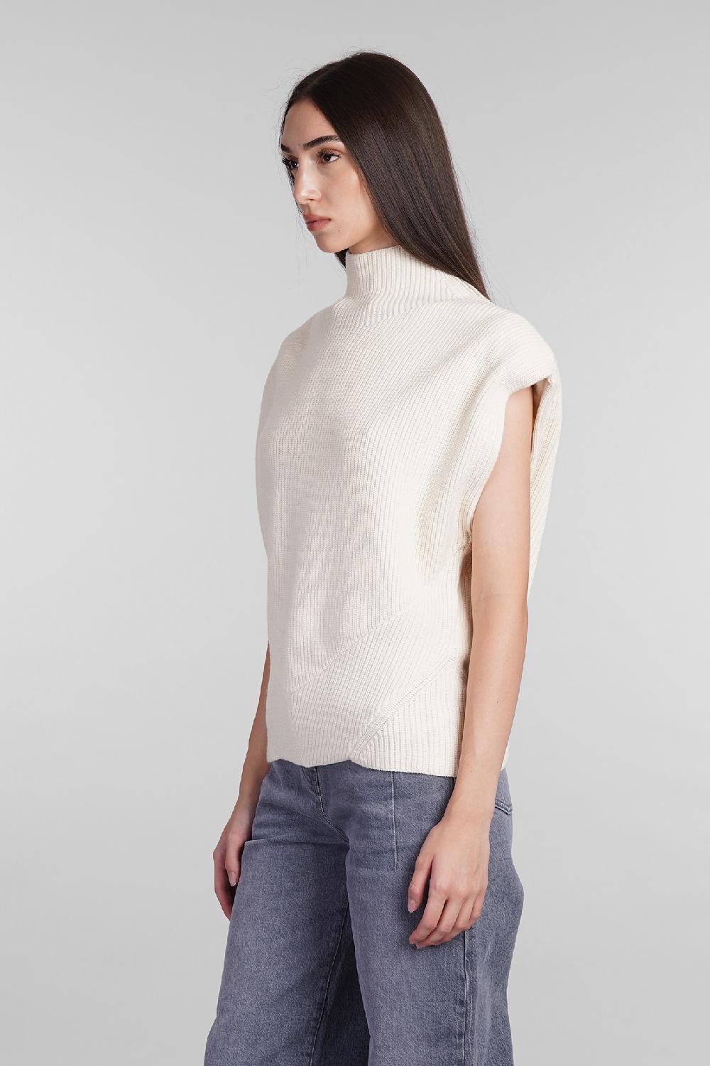 Deliberti Iro Maglia kenda in lana beige cod. 407104 - Deliberti The Luxury Shopping Offerta migliore