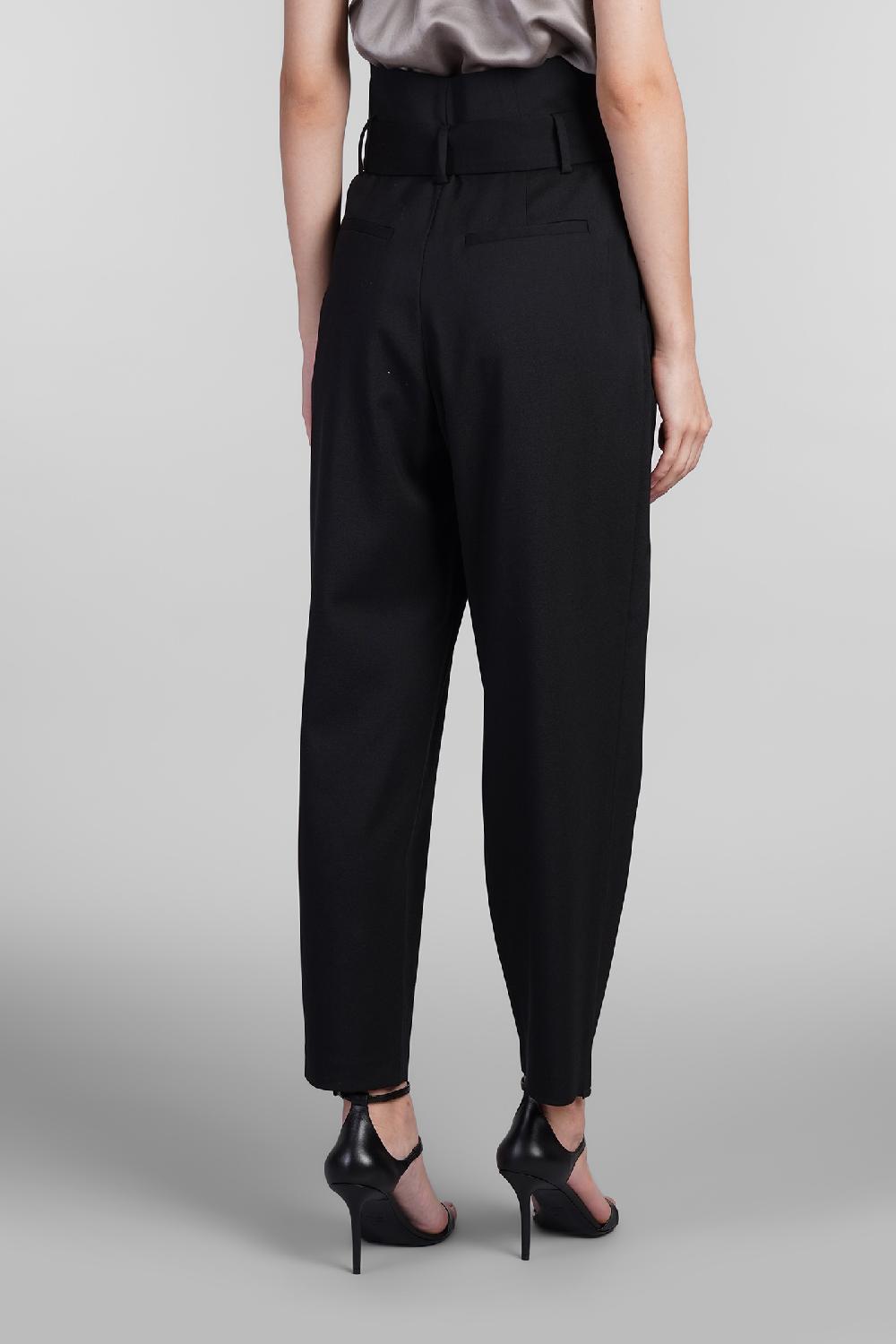 Deliberti Iro Pantalone arrison in lana nera cod. 407105 - Deliberti The Luxury Shopping Latest fashion