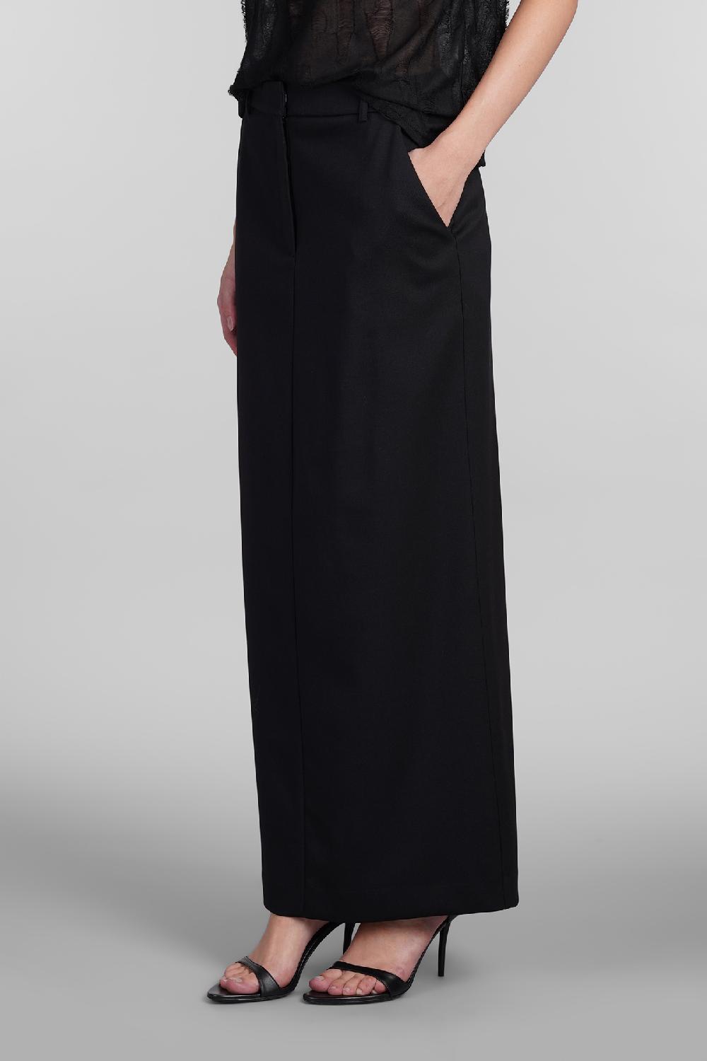 Deliberti Iro Gonna arianne in lana nera cod. 407106 - Deliberti The Luxury Shopping Online Outlet