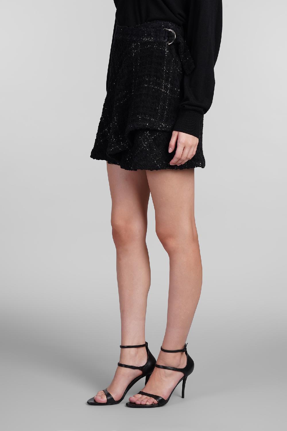 Deliberti Iro Gonna solfin in cotone nero cod. 407107 - Deliberti The Luxury Shopping Offerta temporanea