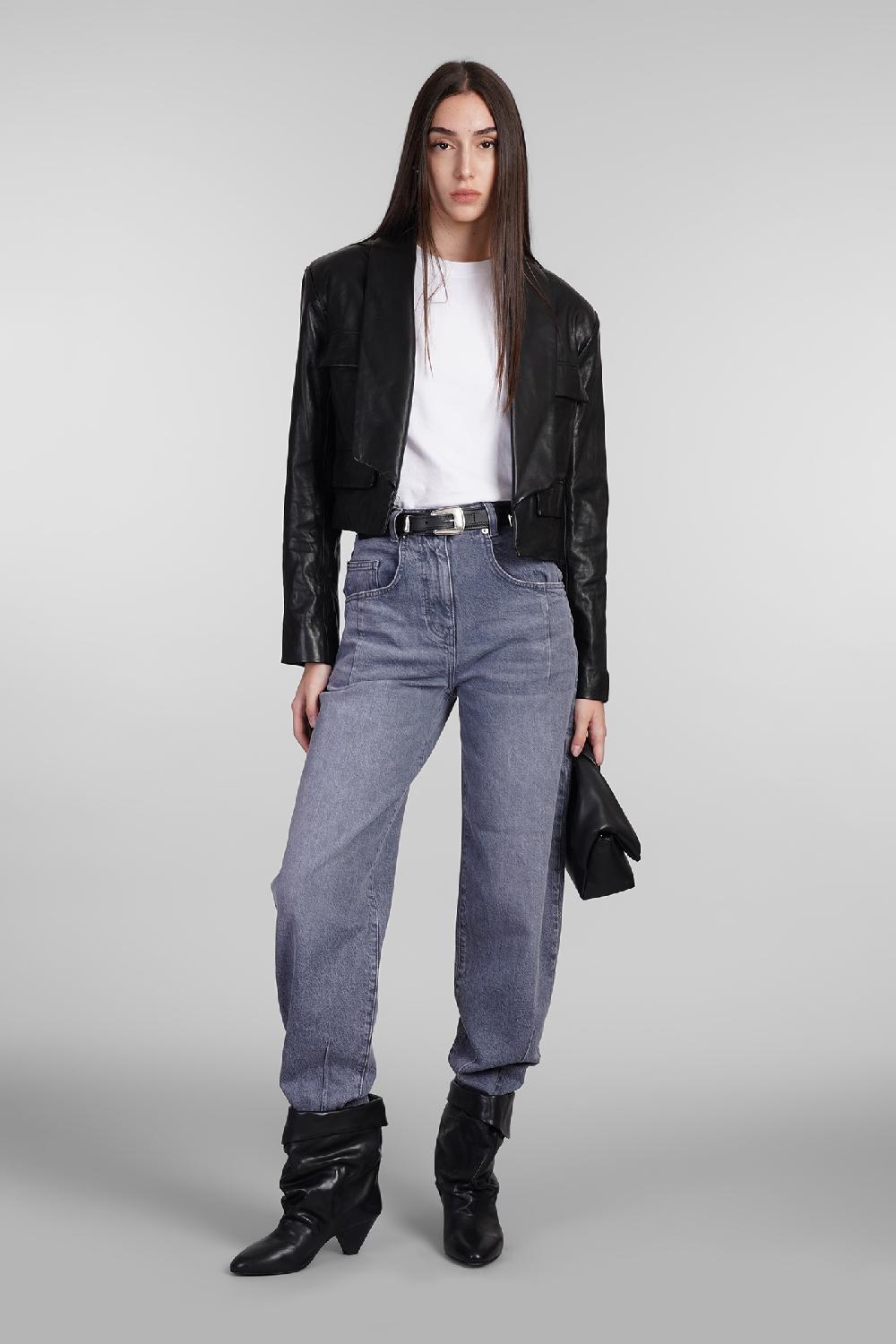 Deliberti Iro Giacca in pelle cybele in pelle nera cod. 407110 - Deliberti The Luxury Shopping Grandi sconti