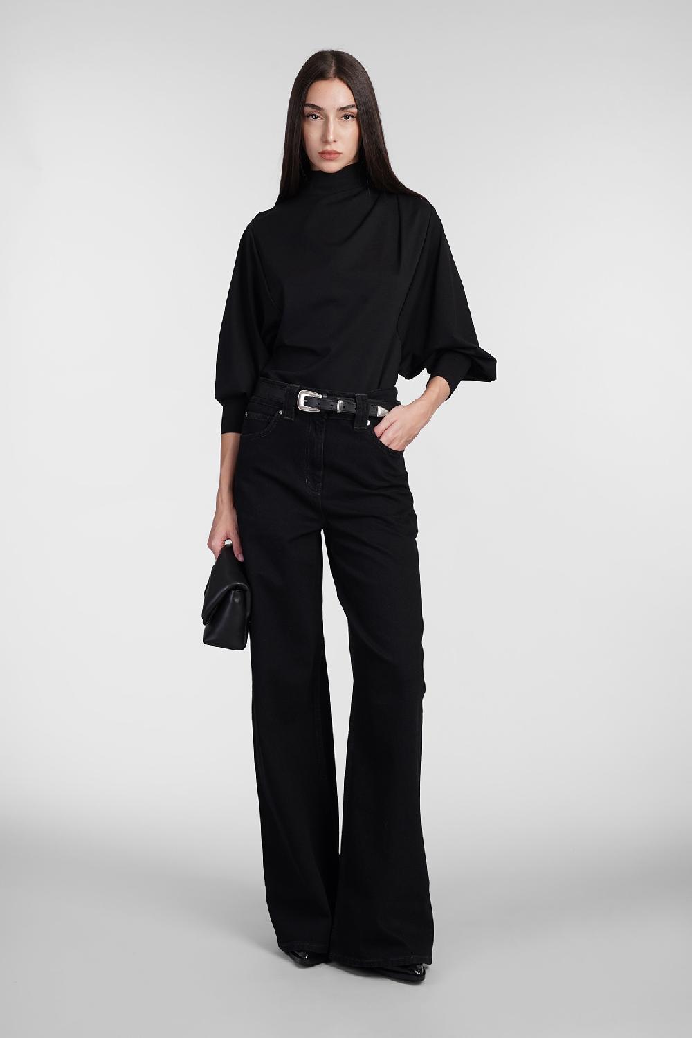 Deliberti Iro Topwear melisso in lyocell nero cod. 407113 - Deliberti The Luxury Shopping Offerte stagionali