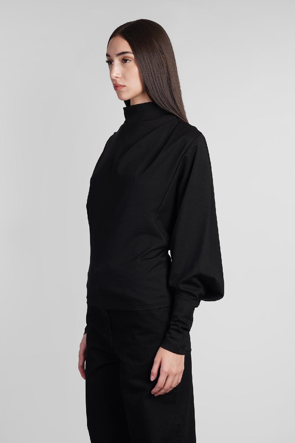 Deliberti Iro Topwear melisso in lyocell nero cod. 407113 - Deliberti The Luxury Shopping Offerte stagionali