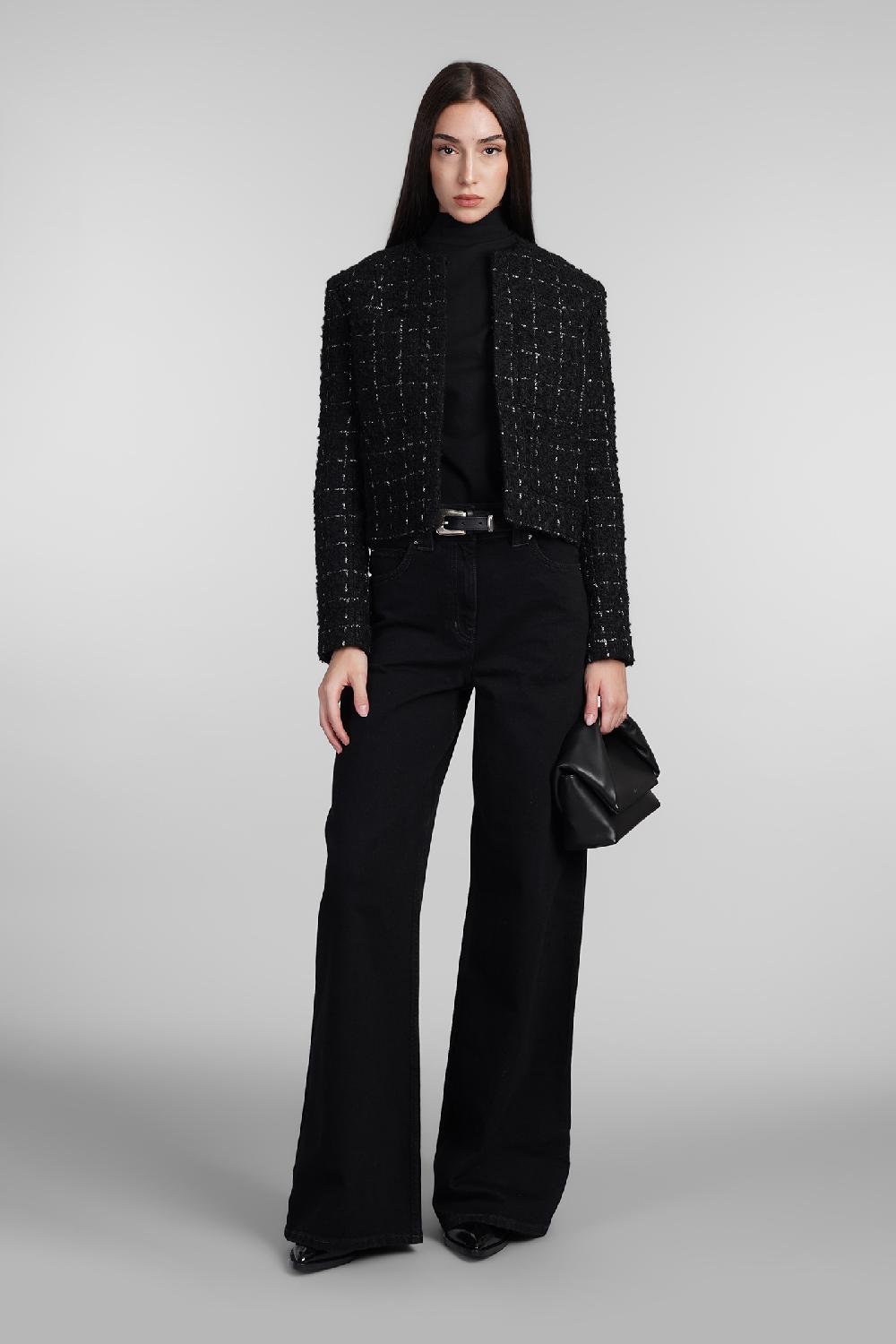 Deliberti Iro Jeans abriel in cotone nero cod. 407114 - Deliberti The Luxury Shopping Liquidazione