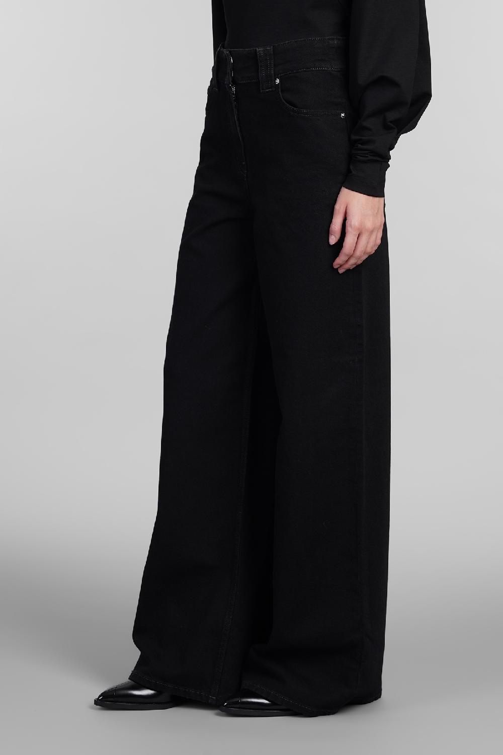 Deliberti Iro Jeans abriel in cotone nero cod. 407114 - Deliberti The Luxury Shopping Liquidazione
