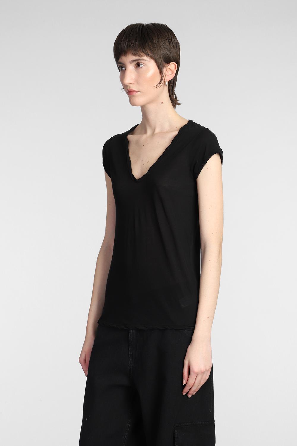 Deliberti James Perse T-shirt in cotone nero cod. 377147 - Deliberti The Luxury Shopping Sconti VIP