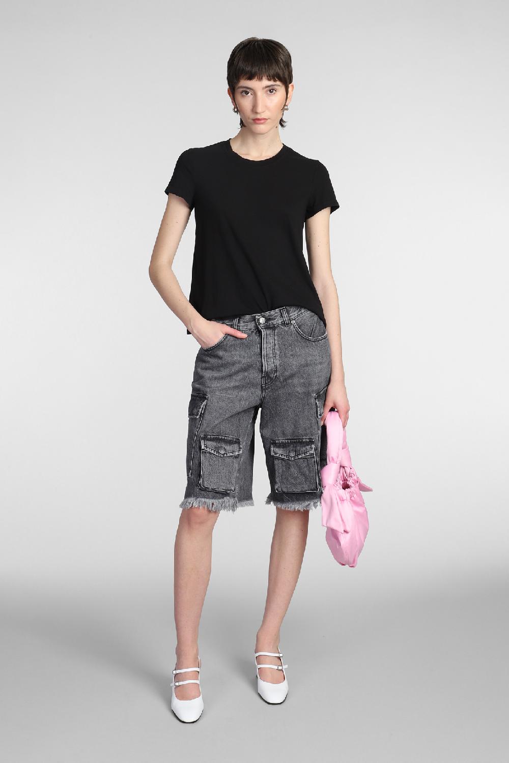 Deliberti James Perse T-shirt in cotone nero cod. 377149 - Deliberti The Luxury Shopping Super Saving Price
