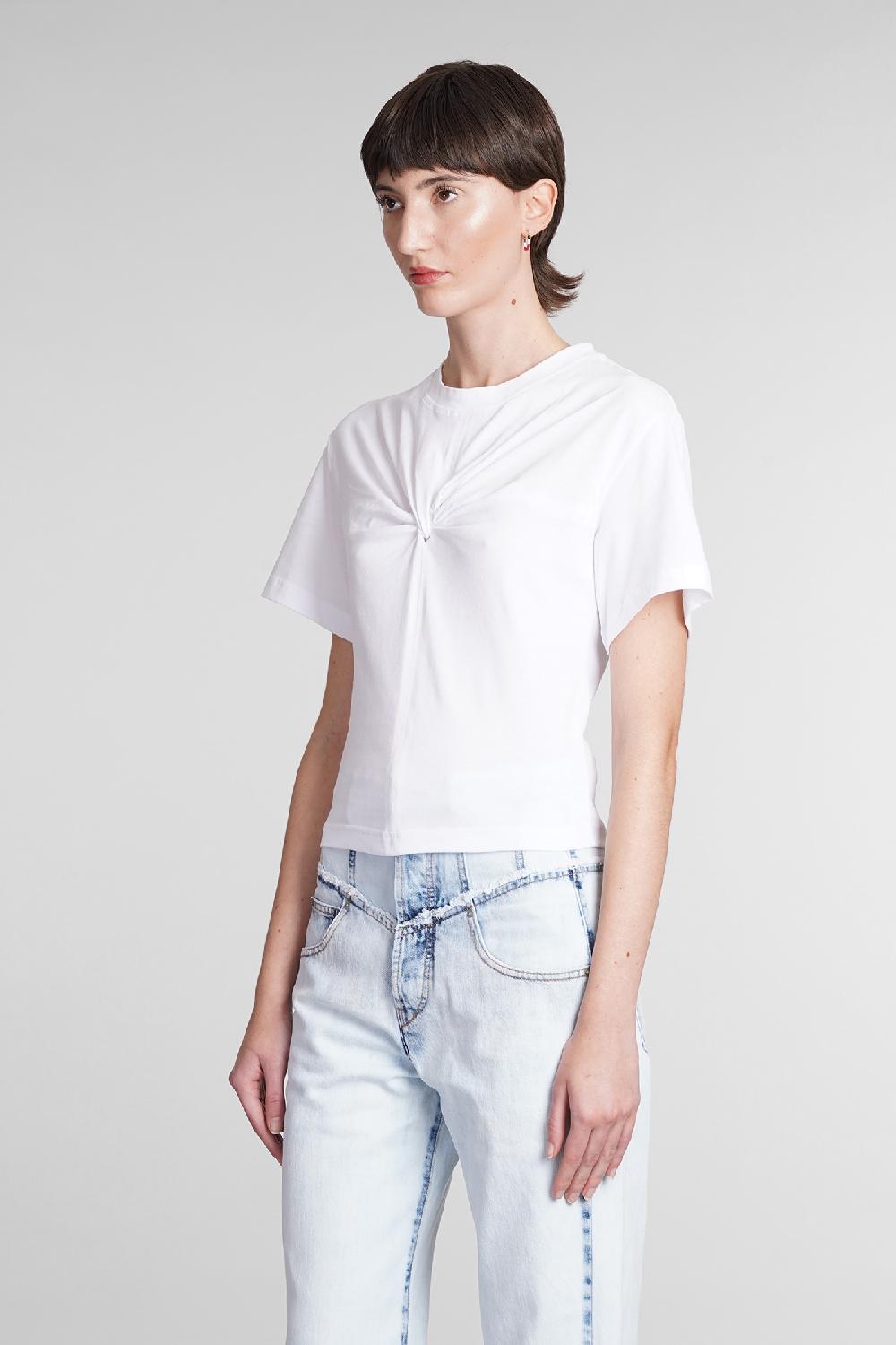 Deliberti Isabel Marant T-shirt zuria in cotone bianco cod. 391967 - Deliberti The Luxury Shopping Ultimi tre giorni