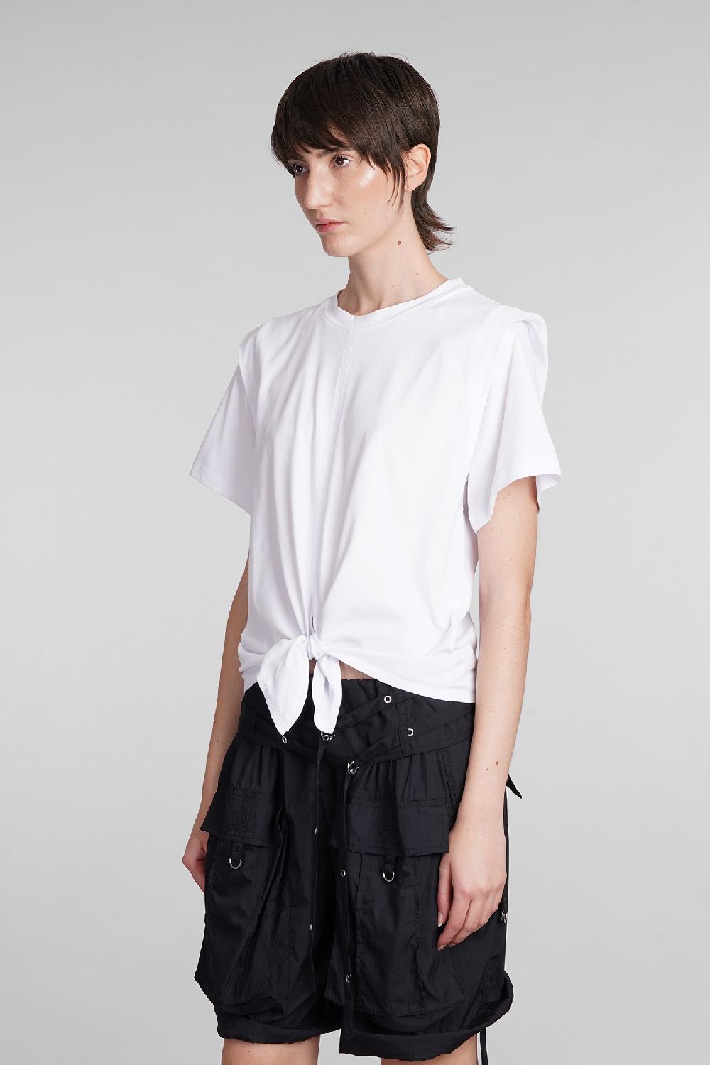 Deliberti Isabel Marant T-shirt zelikia in cotone bianco cod. 391960 - Deliberti The Luxury Shopping ACQUISTA ORA