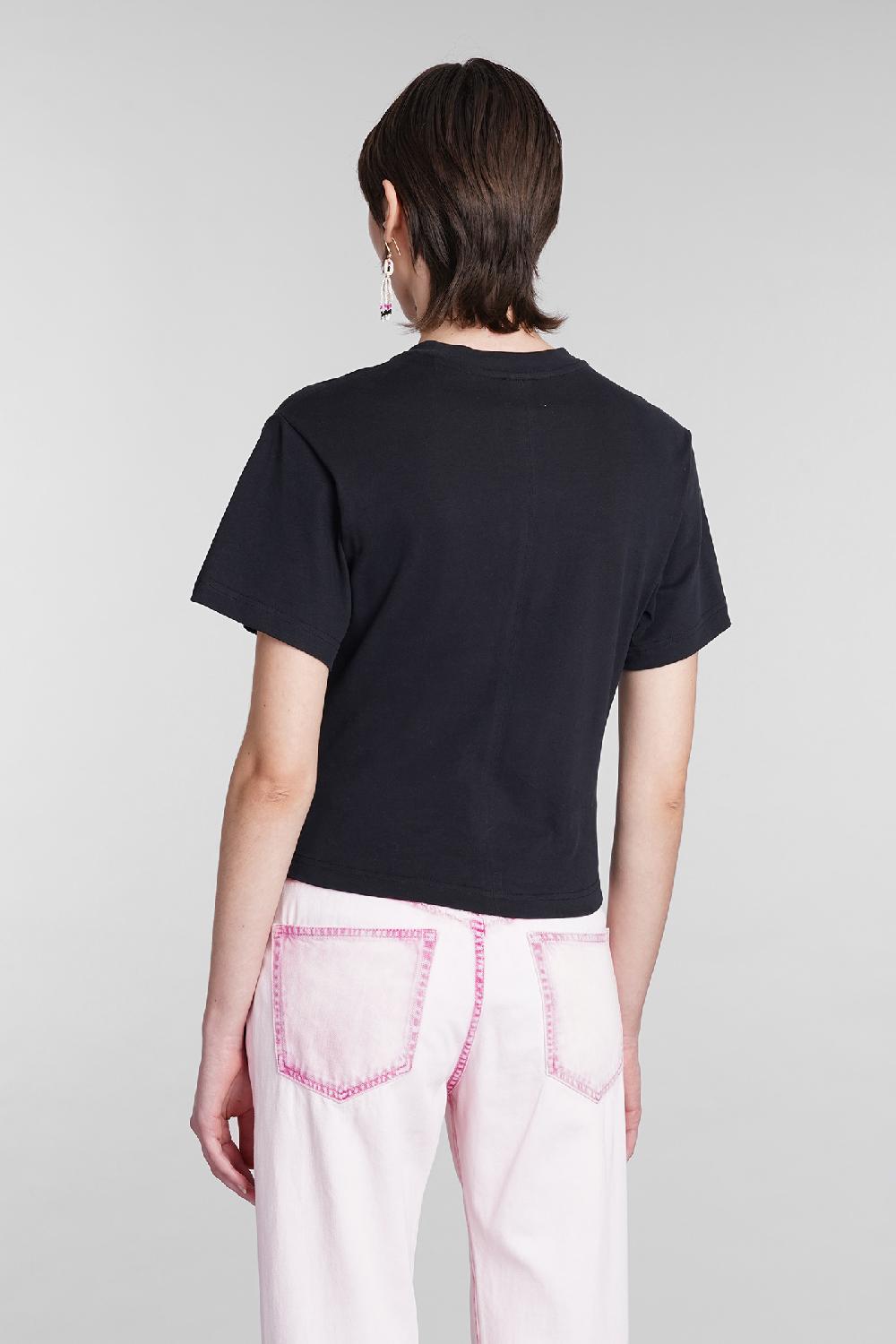 Deliberti Isabel Marant T-shirt zuria in cotone nero cod. 391966 - Deliberti The Luxury Shopping Latest stili