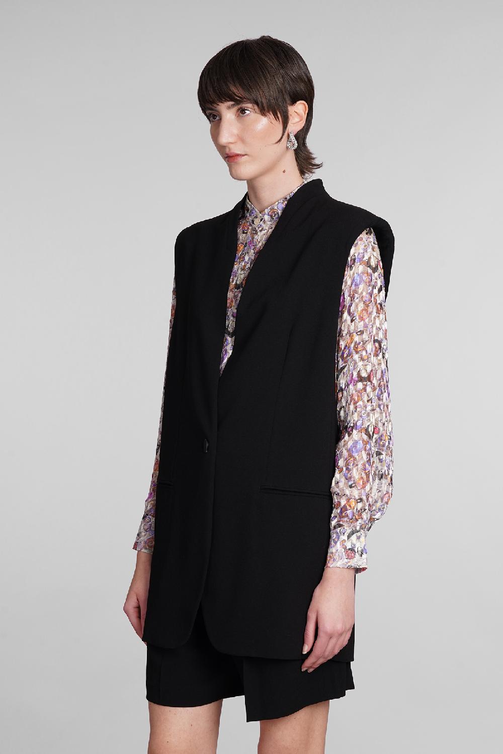 Deliberti Isabel Marant Gilet emara in triacetato nero cod. 399951 - Deliberti The Luxury Shopping Ultimi due giorni