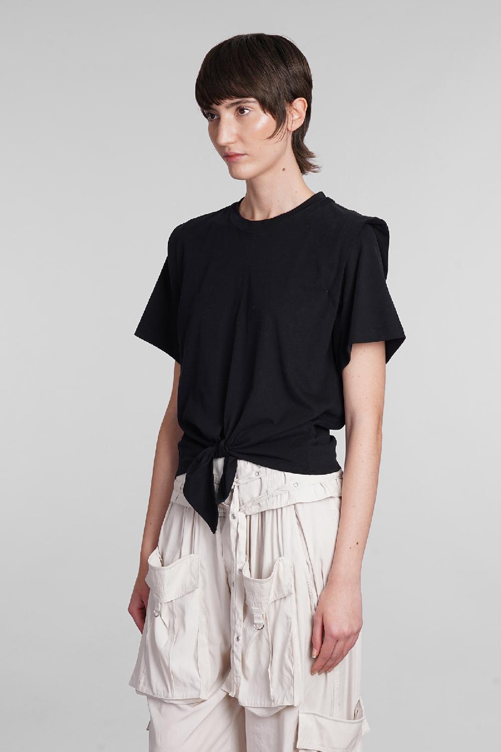 Deliberti Isabel Marant T-shirt zelikia in cotone nero cod. 391959 - Deliberti The Luxury Shopping Ultimo giorno