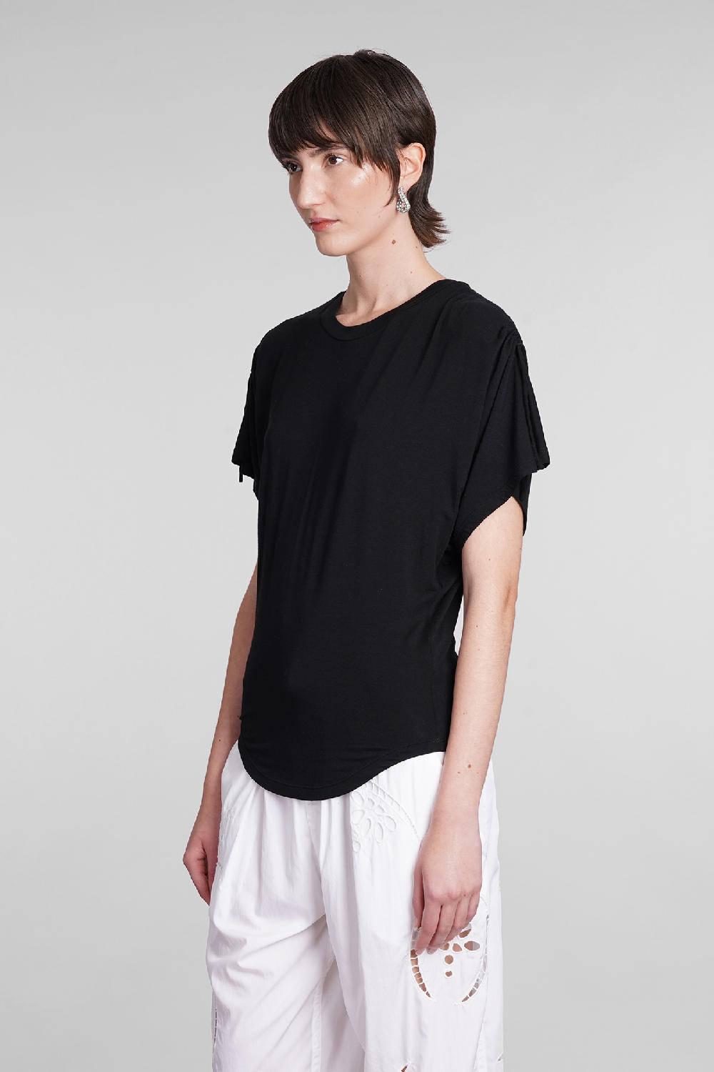 Deliberti Isabel Marant T-shirt zola in modal nero cod. 400029 - Deliberti The Luxury Shopping Promozione temporanea