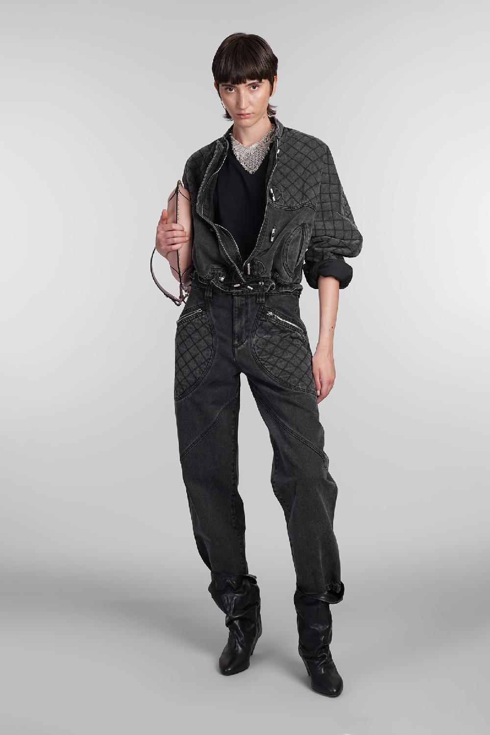 Deliberti Isabel Marant T-shirt zelitos in cotone nero cod. 366156 - Deliberti The Luxury Shopping Fino al 50% di sconto