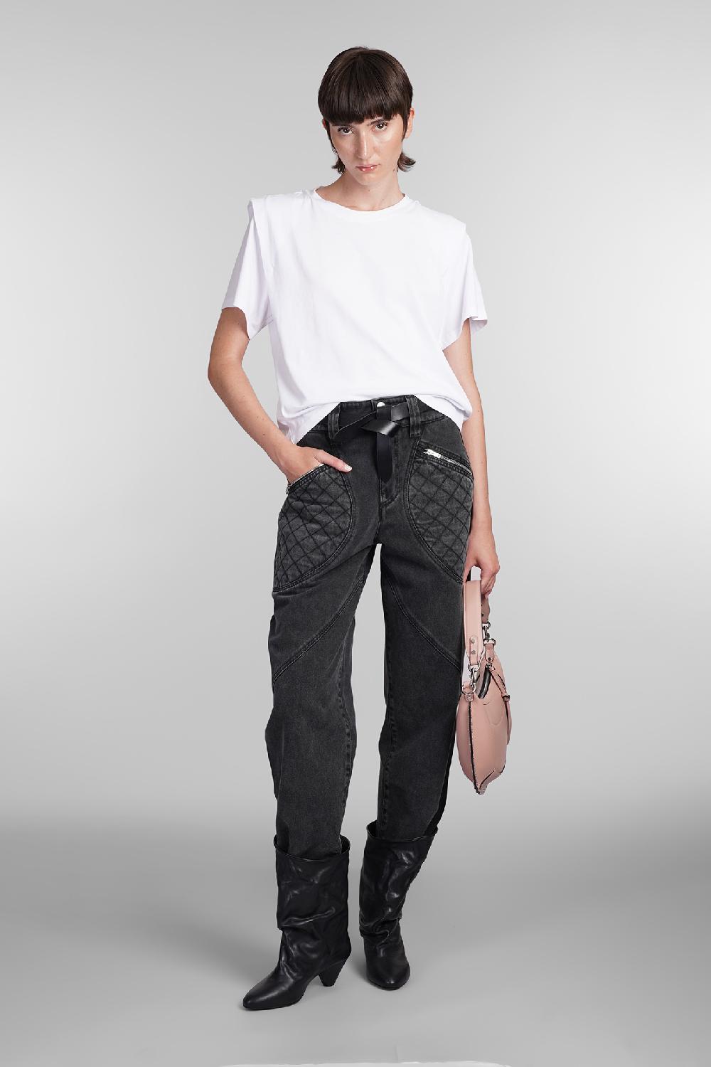 Deliberti Isabel Marant T-shirt zelitos in cotone bianco cod. 366165 - Deliberti The Luxury Shopping Fino al 60% di sconto