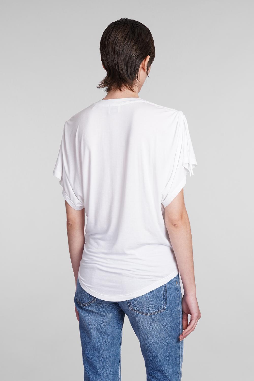 Deliberti Isabel Marant T-shirt zola in modal bianco cod. 400028 - Deliberti The Luxury Shopping Fino al 65% di sconto