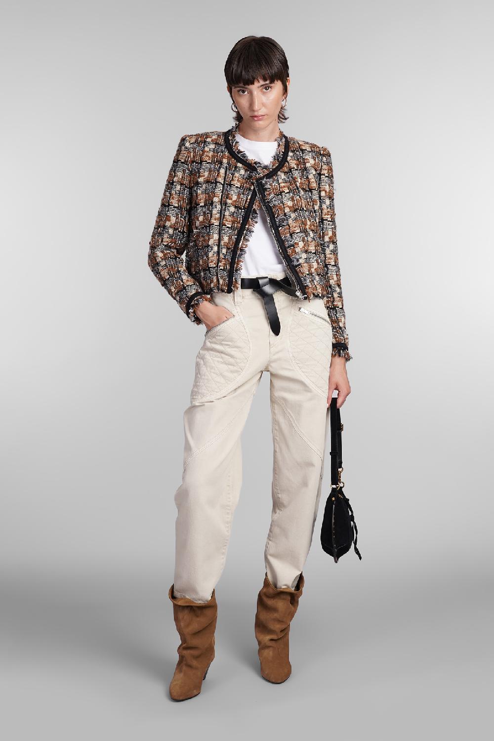 Deliberti Isabel Marant Giacca casual kerry in lana beige cod. 405193 - Deliberti The Luxury Shopping Offerta speciale della fabbrica