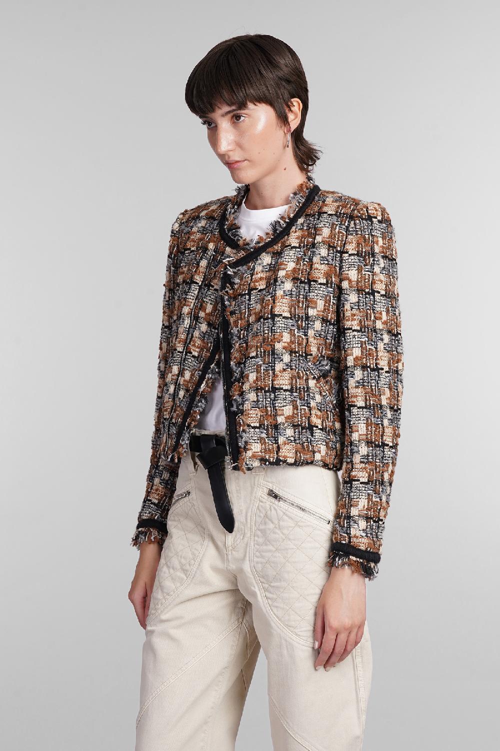 Deliberti Isabel Marant Giacca casual kerry in lana beige cod. 405193 - Deliberti The Luxury Shopping Offerta speciale della fabbrica