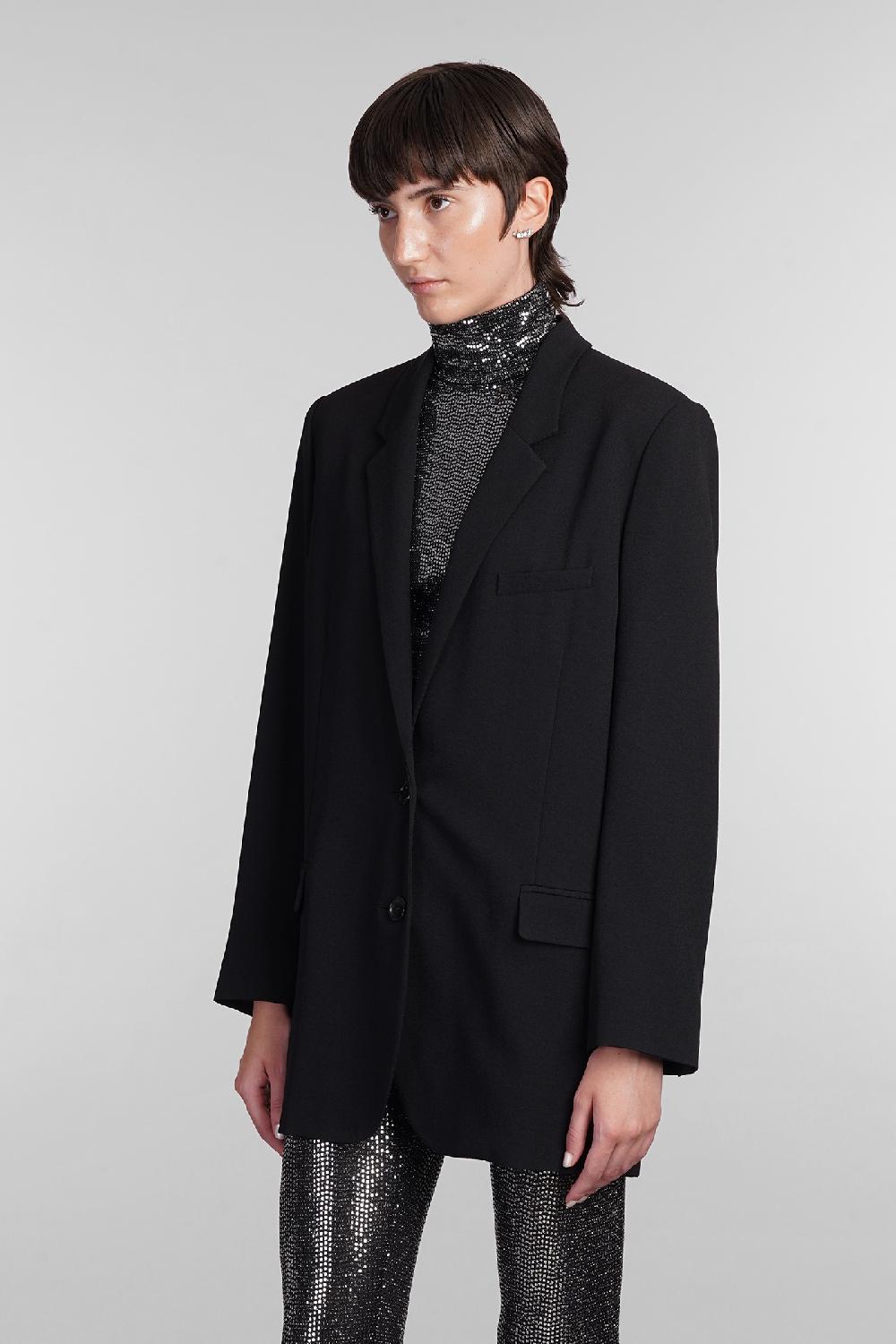 Deliberti Isabel Marant Blazer oceany in poliestere nero cod. 405194 - Deliberti The Luxury Shopping Sostegno trimestrale