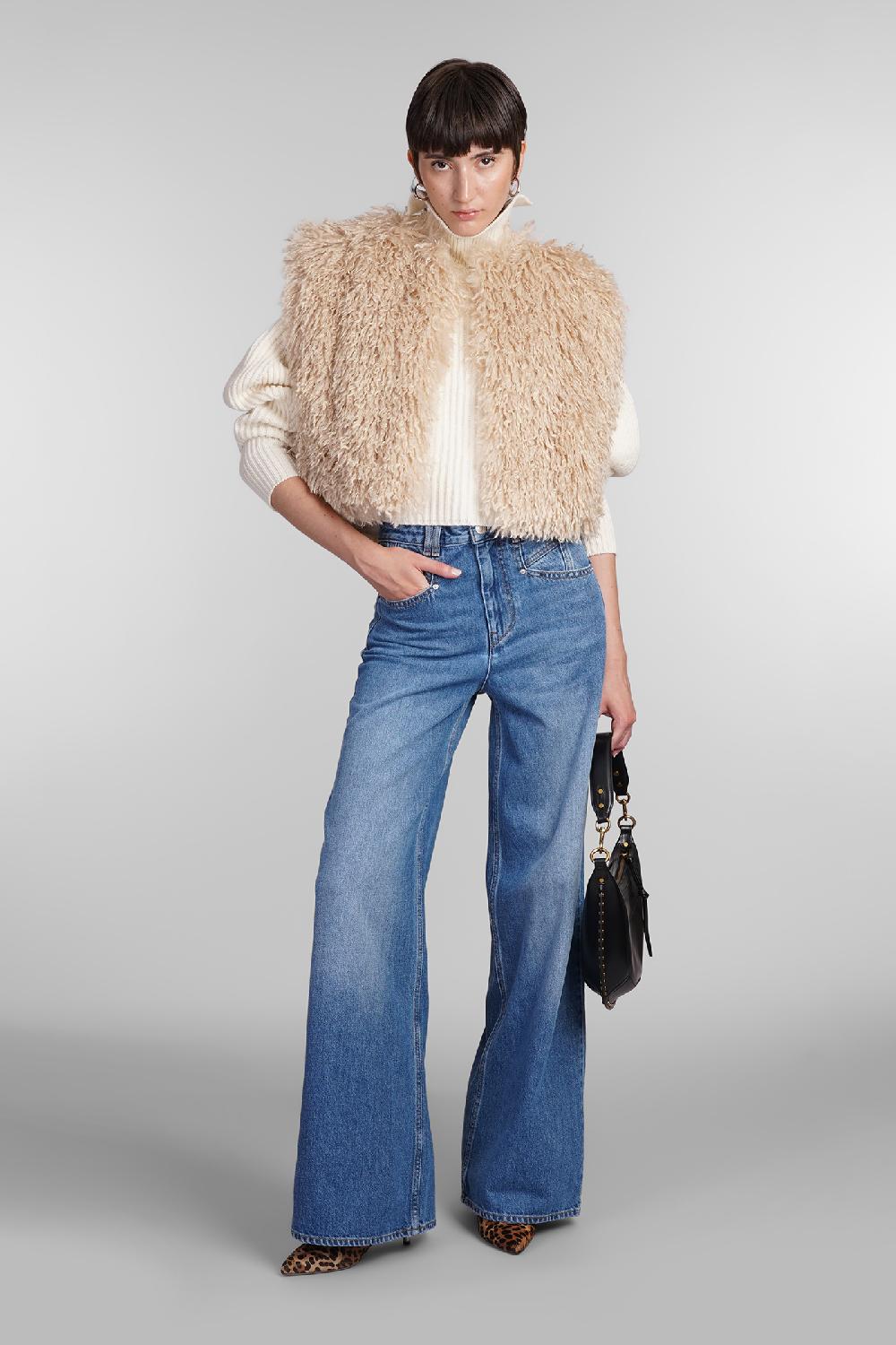 Deliberti Isabel Marant Pelliccia florana in poliestere beige cod. 405197 - Deliberti The Luxury Shopping Solo un giorno rimasto