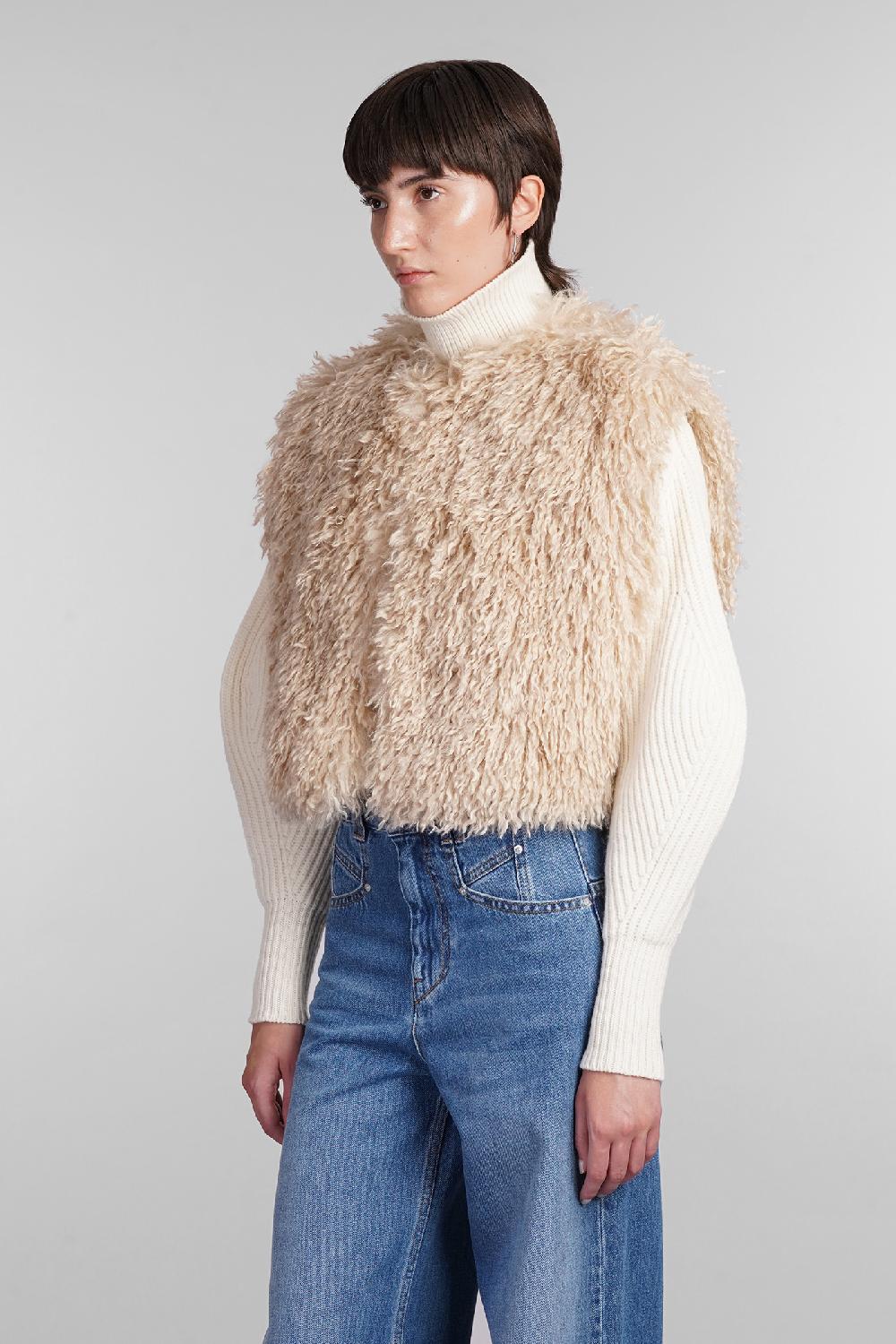 Deliberti Isabel Marant Pelliccia florana in poliestere beige cod. 405197 - Deliberti The Luxury Shopping Solo un giorno rimasto