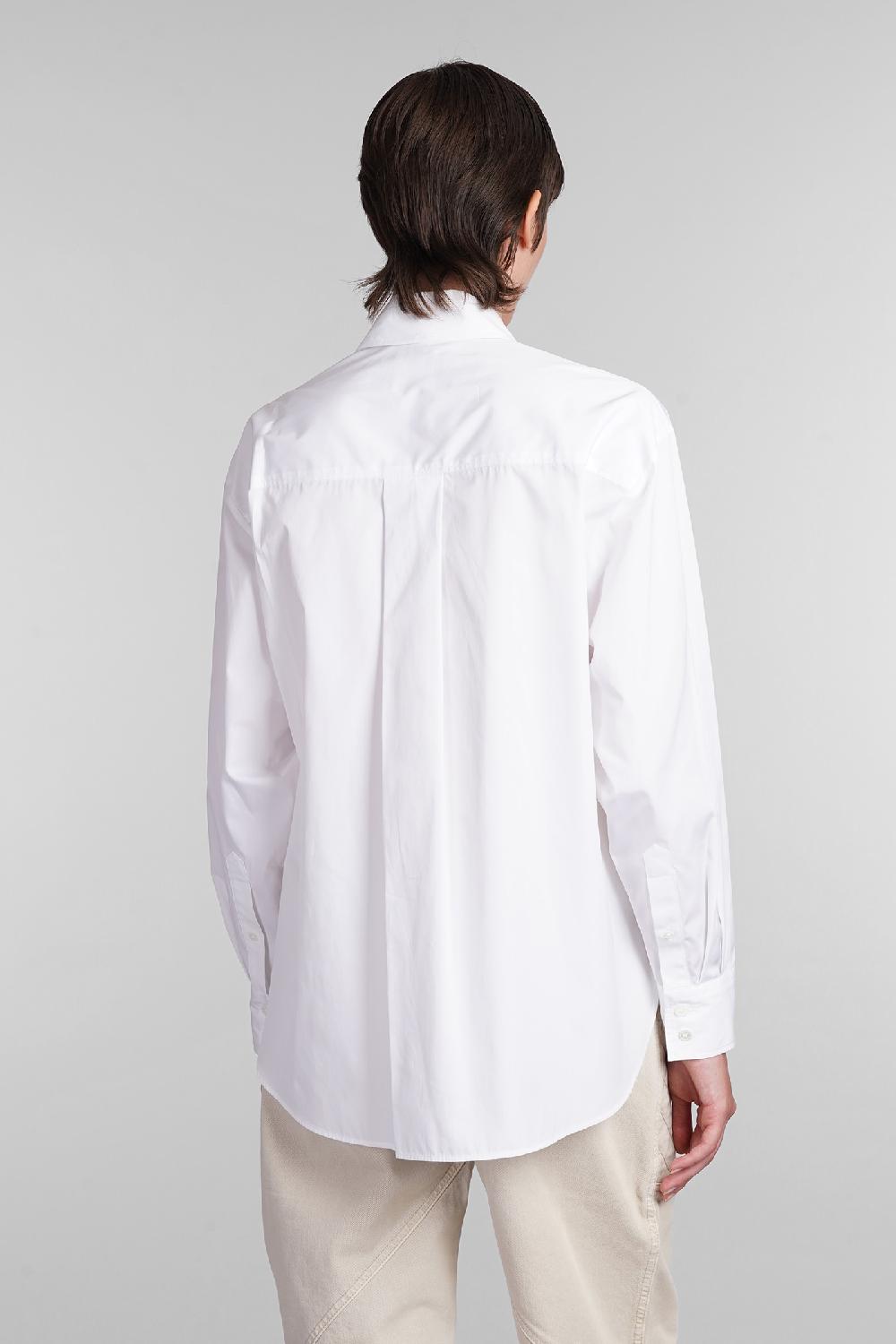 Deliberti Isabel Marant Camicia fabrizia in cotone bianco cod. 402733 - Deliberti The Luxury Shopping Enormi sconti