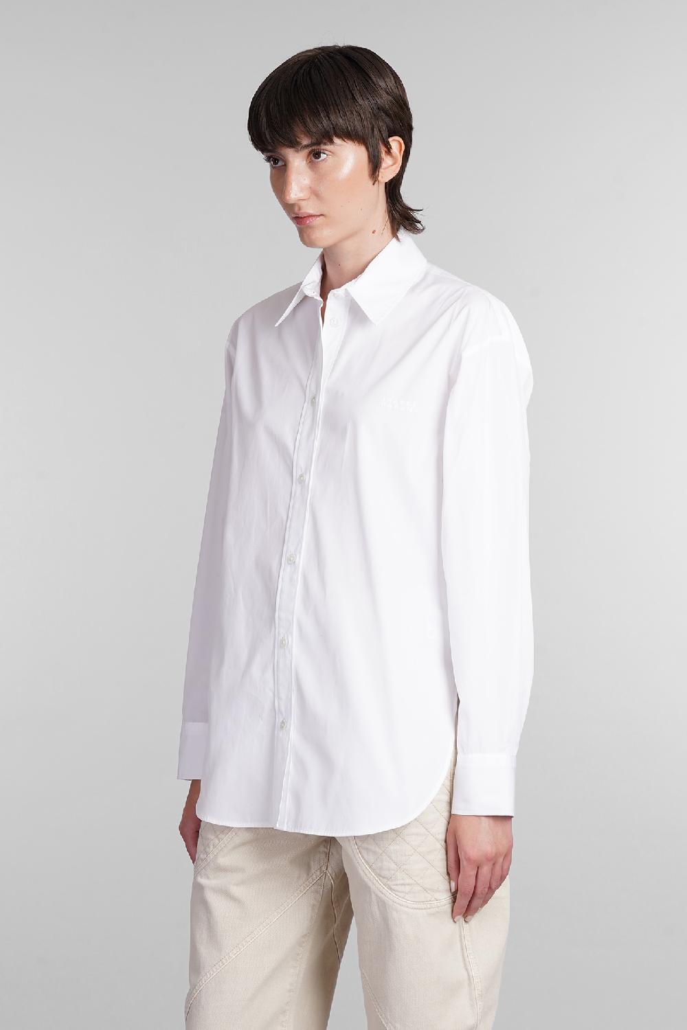 Deliberti Isabel Marant Camicia fabrizia in cotone bianco cod. 402733 - Deliberti The Luxury Shopping Enormi sconti