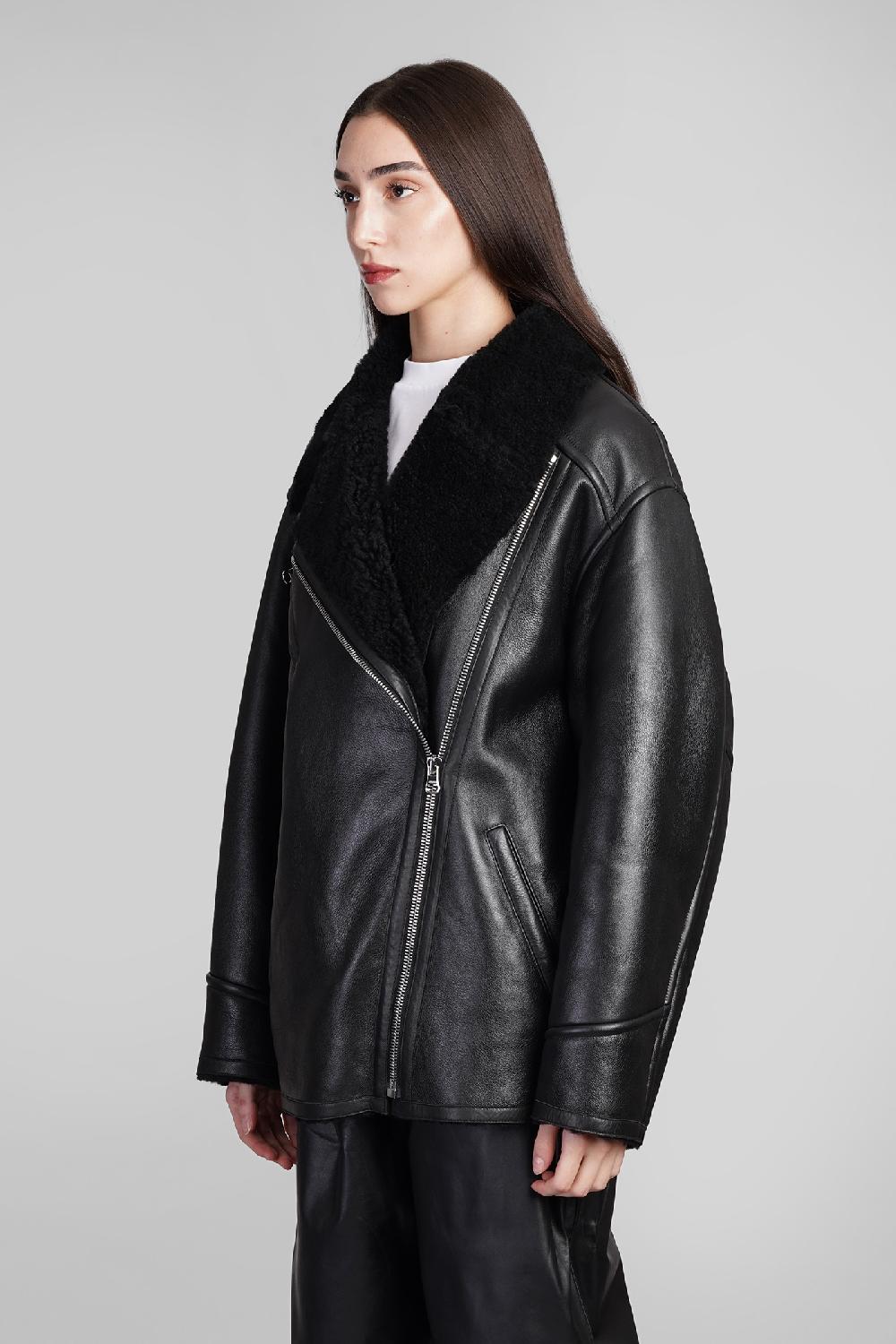 Deliberti Isabel Marant Giacca in pelle adelina in pelle nera cod. 410002 - Deliberti The Luxury Shopping 50% di sconto con spedizione gratuita