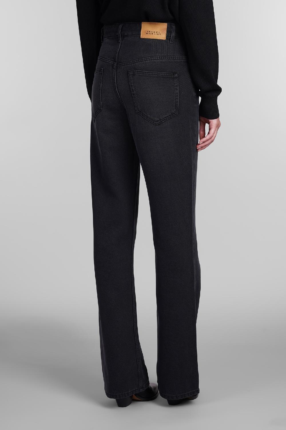 Deliberti Isabel Marant Jeans belvira in cotone nero cod. 405218 - Deliberti The Luxury Shopping Black Friday Prezzi