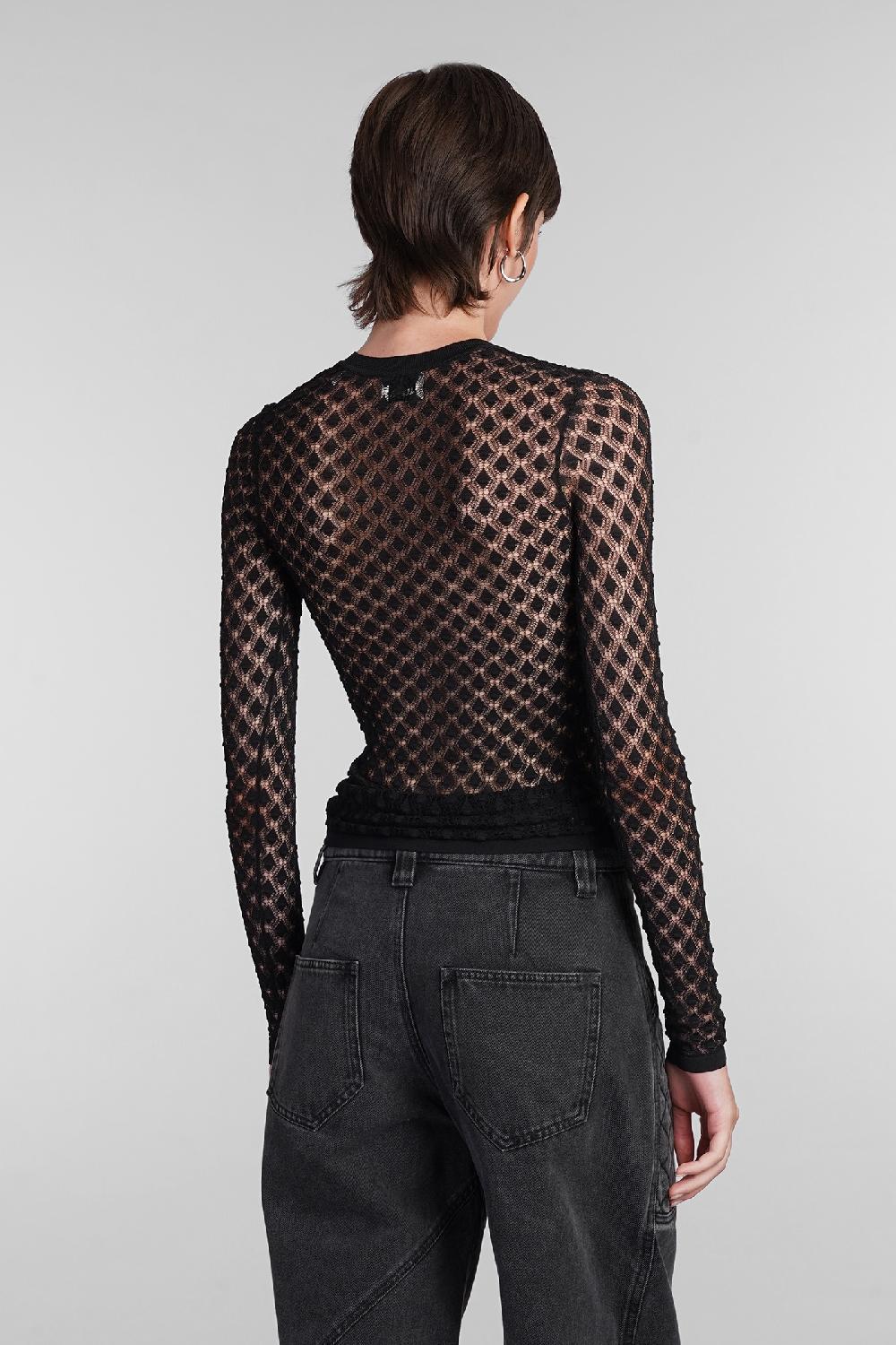 Deliberti Isabel Marant Maglia zavia in poliestere nero cod. 402766 - Deliberti The Luxury Shopping 2025