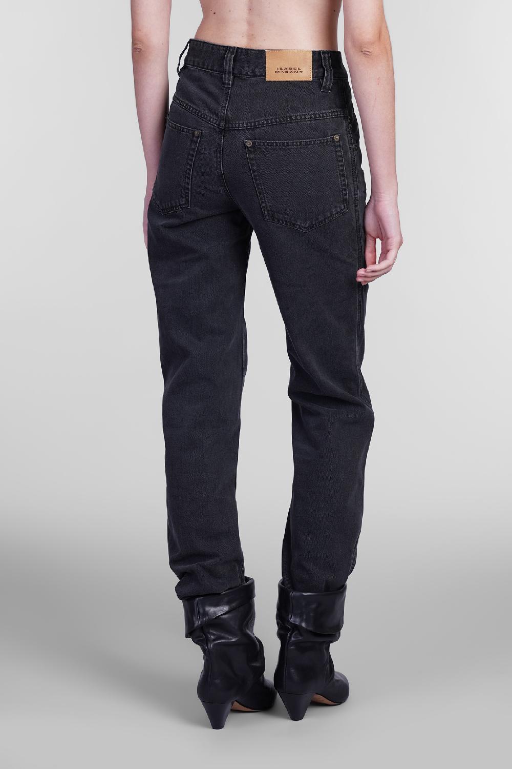 Deliberti Isabel Marant Jeans brinley in cotone nero cod. 405939 - Deliberti The Luxury Shopping Italy