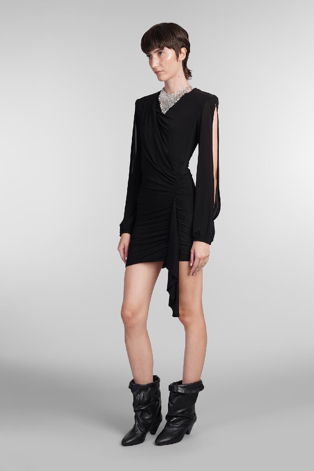 Deliberti Isabel Marant Abito vinia in viscosa nera cod. 402767 - Deliberti The Luxury Shopping Italia