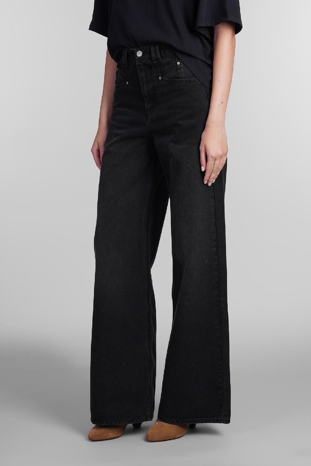 Deliberti Isabel Marant Jeans lemony in cotone nero cod. 402770 - Deliberti The Luxury Shopping Vendita