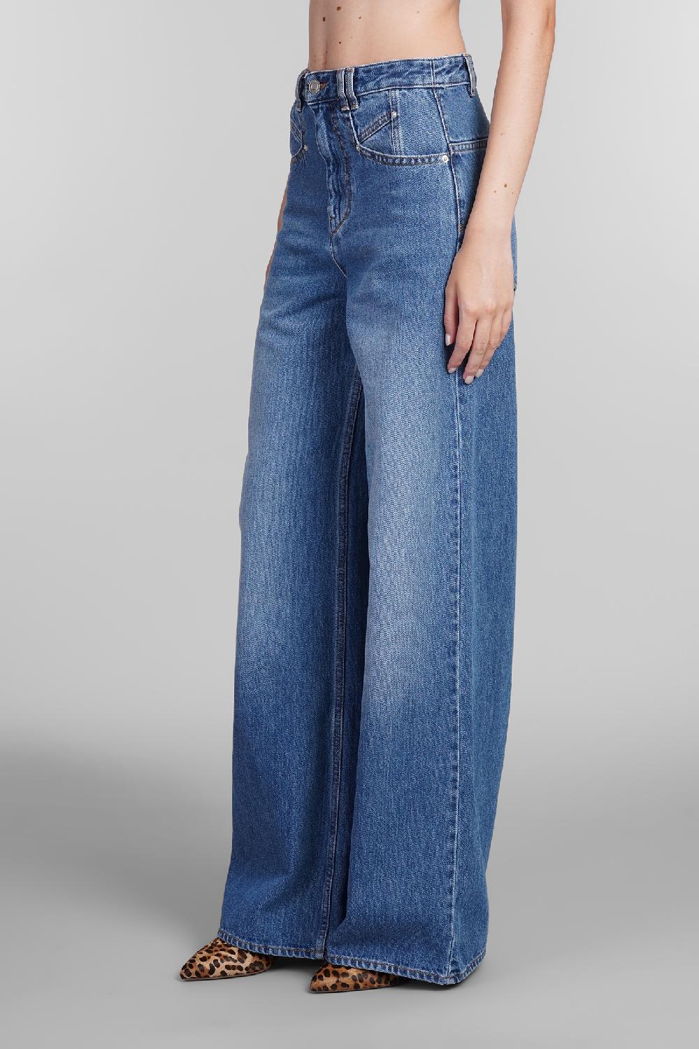 Deliberti Isabel Marant Jeans lemony in cotone blu cod. 402771 - Deliberti The Luxury Shopping Promozione