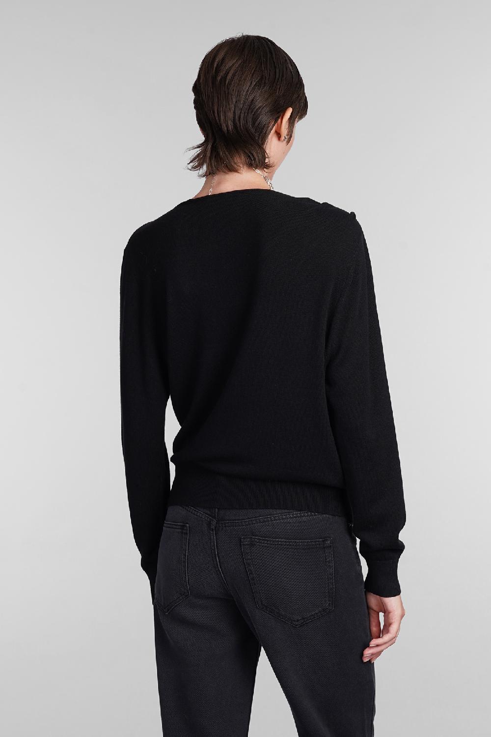 Deliberti Isabel Marant Maglia kristen in viscosa nera cod. 402773 - Deliberti The Luxury Shopping Pezzi Unici