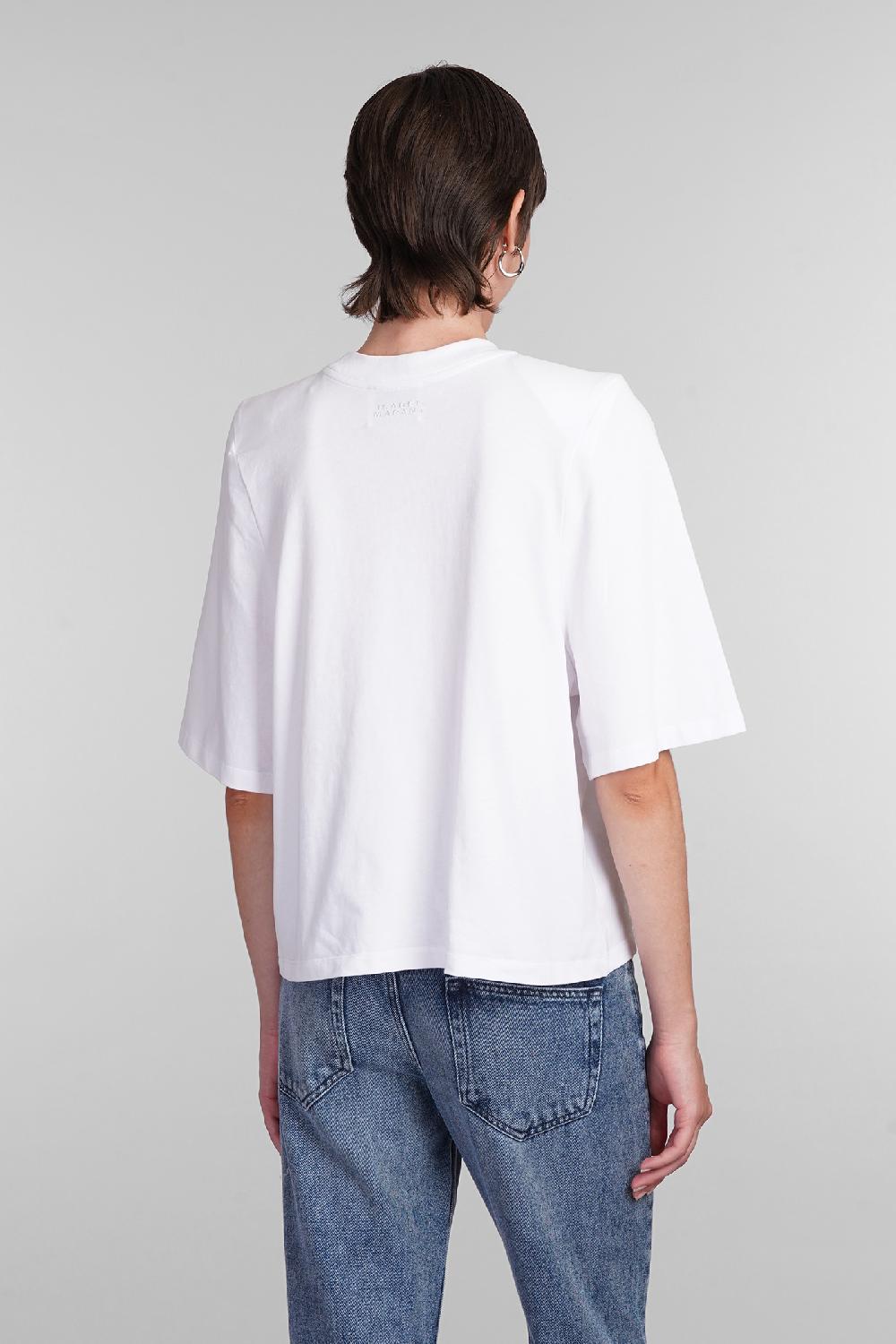 Deliberti Isabel Marant T-shirt ben in cotone bianco cod. 402774 - Deliberti The Luxury Shopping Soddisfazione Garantita