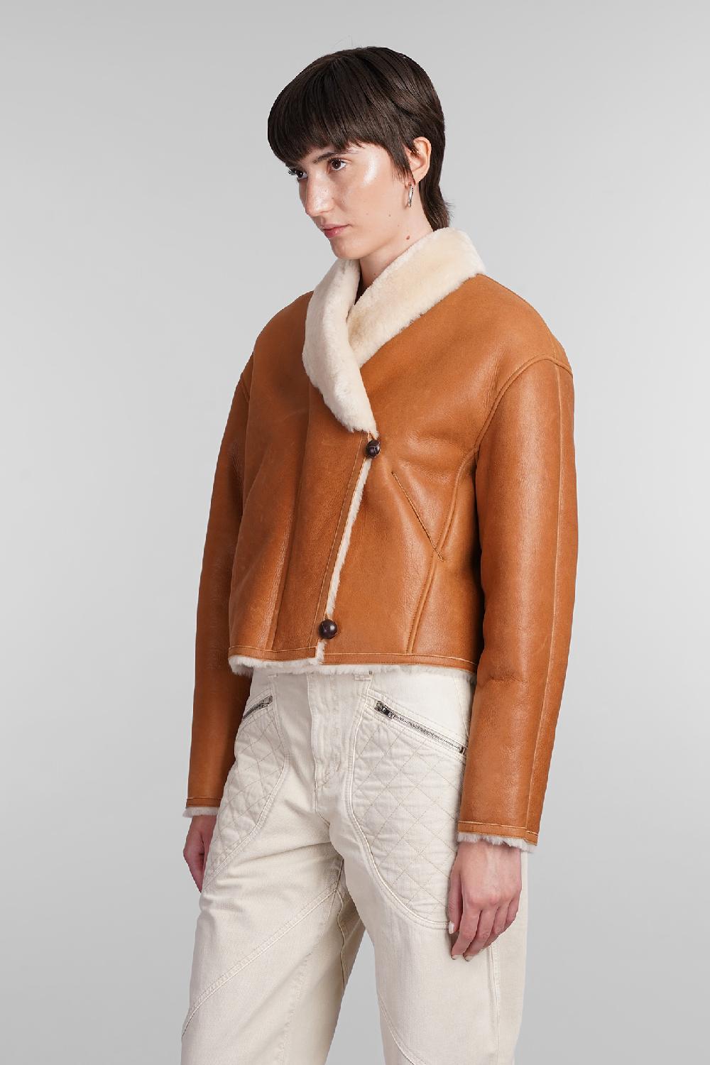 Deliberti Isabel Marant Montone eriana in pelle cuoio naturale cod. 405191 - Deliberti The Luxury Shopping Sottocosto