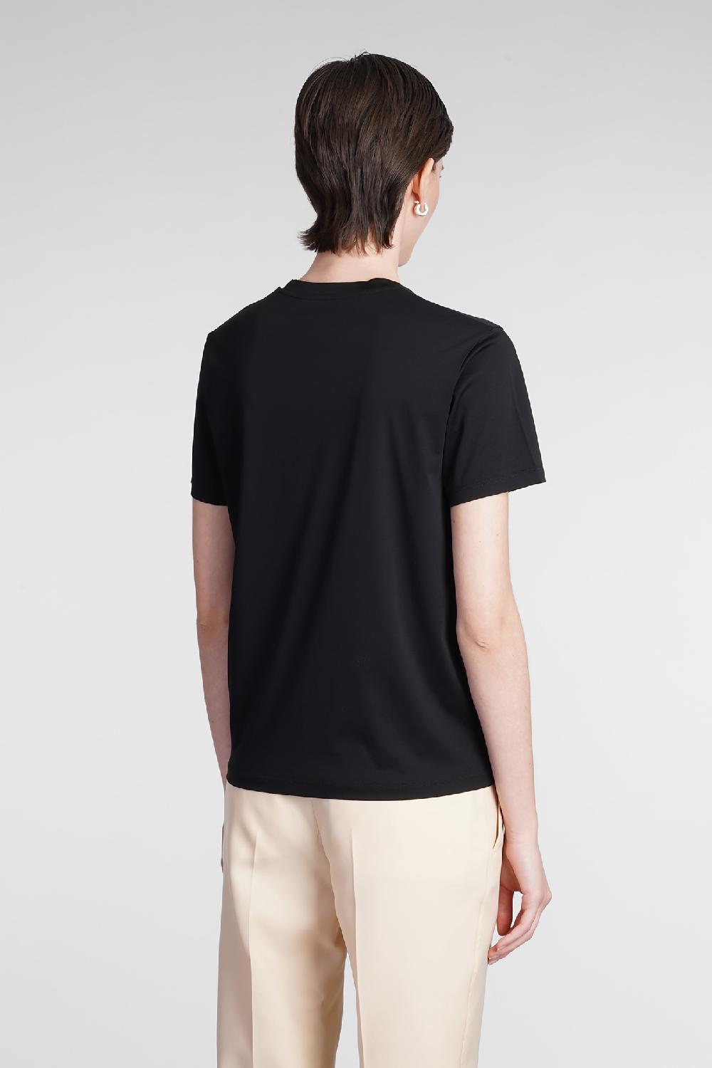 Deliberti Jil Sander T-shirt in cotone nero cod. 368298 - Deliberti The Luxury Shopping Economico