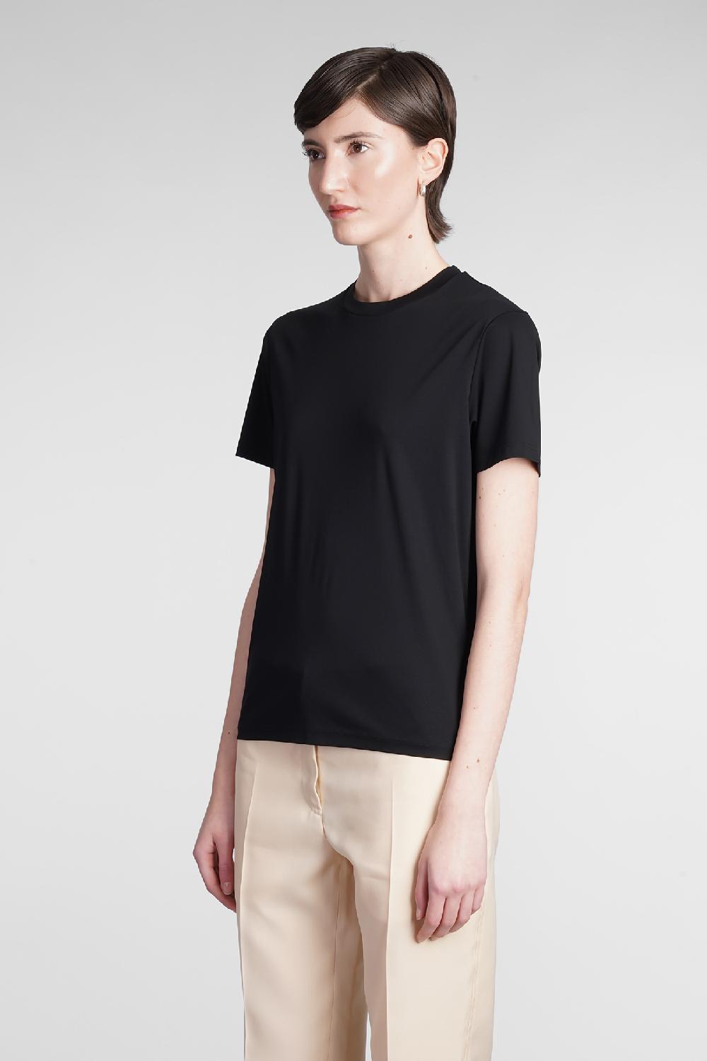 Deliberti Jil Sander T-shirt in cotone nero cod. 368298 - Deliberti The Luxury Shopping Economico