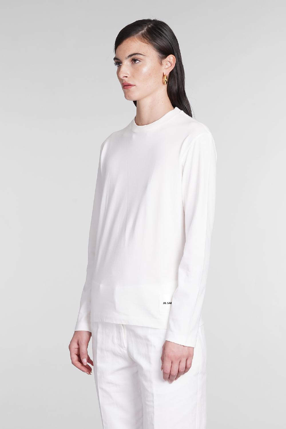 Deliberti Jil Sander T-shirt 3-pack in cotone bianco cod. 381069 - Deliberti The Luxury Shopping Online