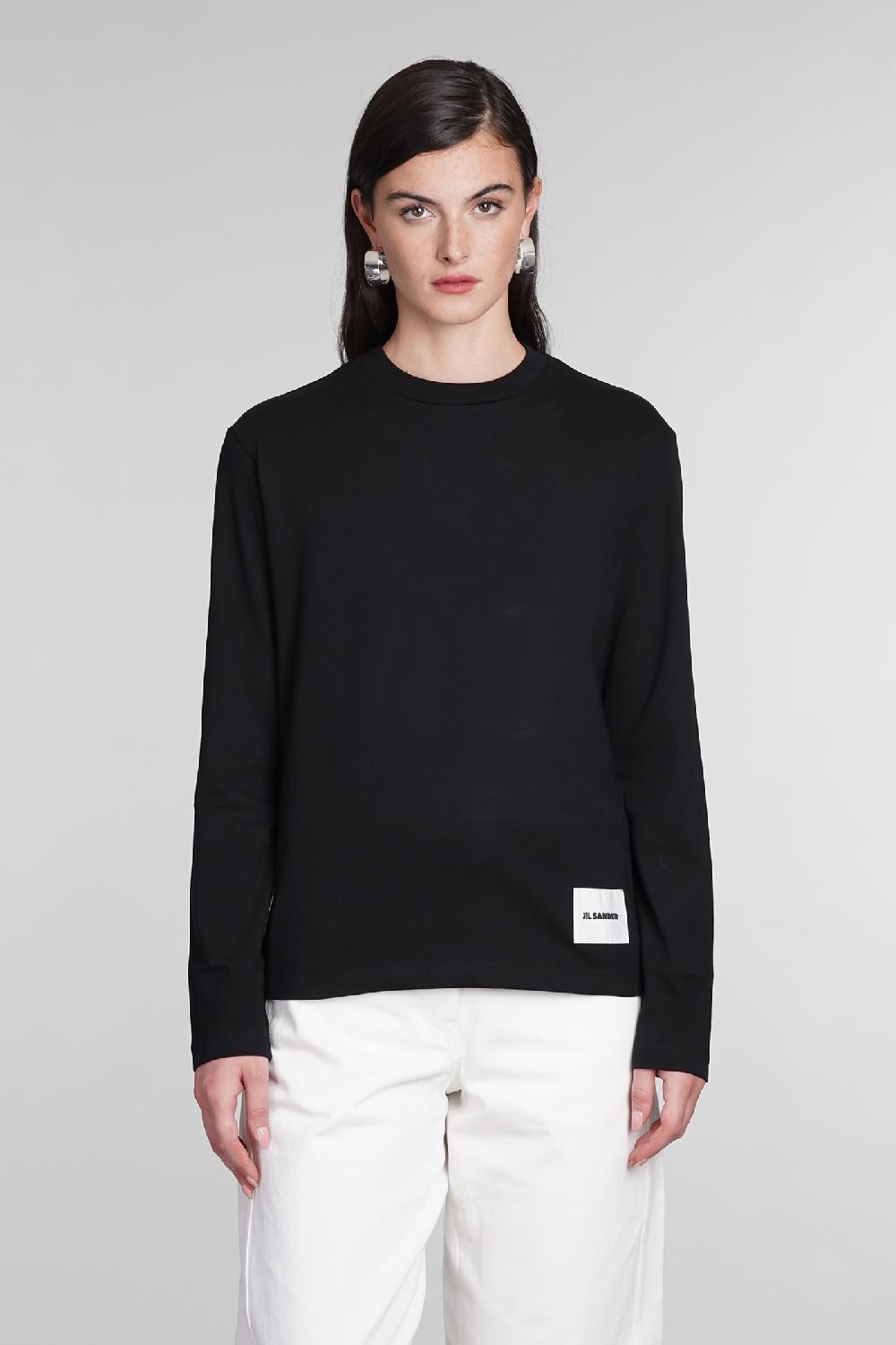Deliberti Jil Sander T-shirt 3-pack in cotone nero cod. 381068 - Deliberti The Luxury Shopping Outlet