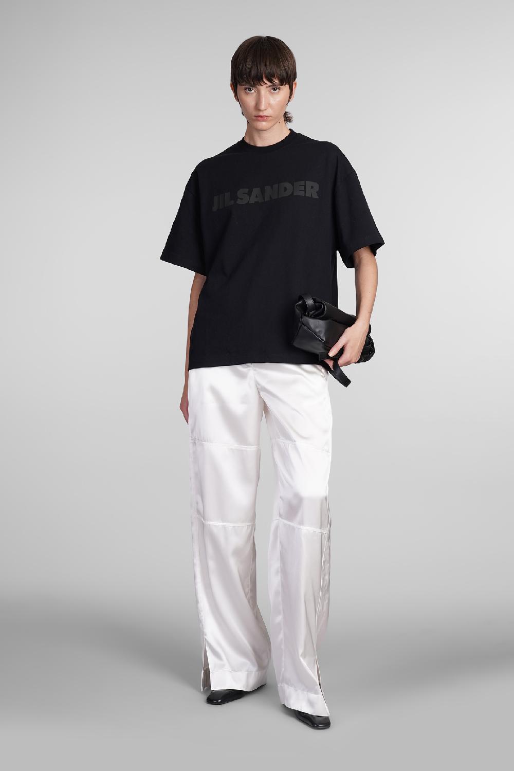 Deliberti Jil Sander T-shirt in cotone nero cod. 405285 - Deliberti The Luxury Shopping Offerte