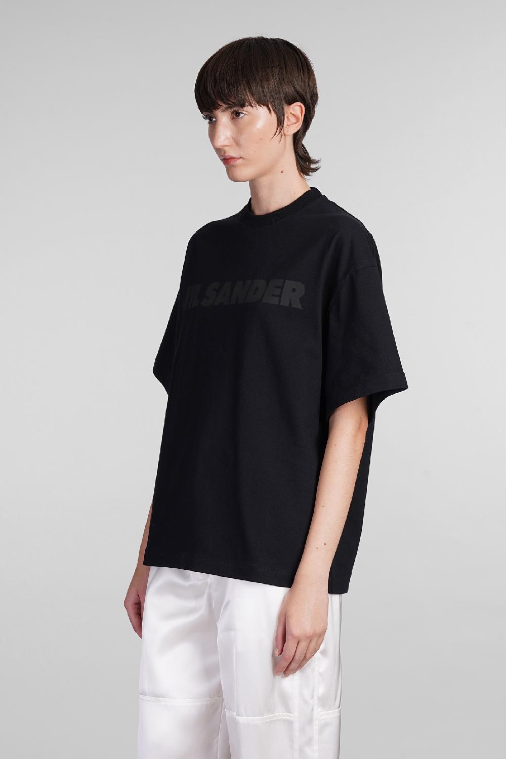 Deliberti Jil Sander T-shirt in cotone nero cod. 405285 - Deliberti The Luxury Shopping Offerte